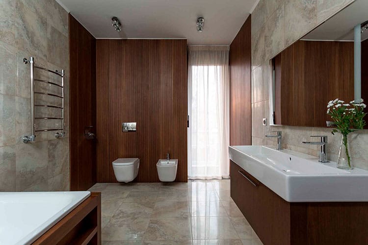 Полки в ванной комнате дизайн (59 фото)