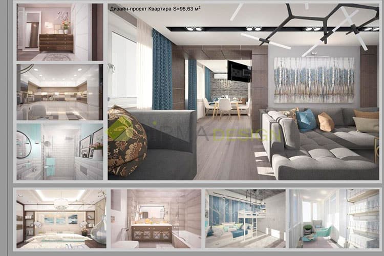 Дизайн квартиры студии 25 кв. м.: идеи планировки и интерьера с фото