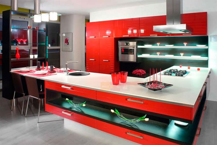Кухня в стиле Хай-тек: 2 Дизайна и 107 фото (реальные)