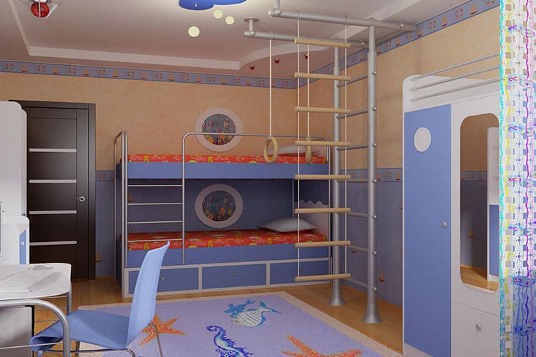 Особенности декора и мебели в комнате мальчика
