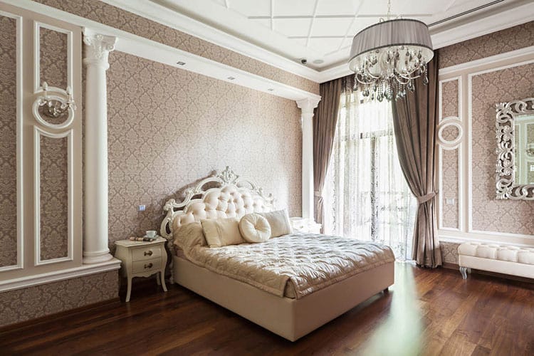Ремонт спальни в классическом стиле 