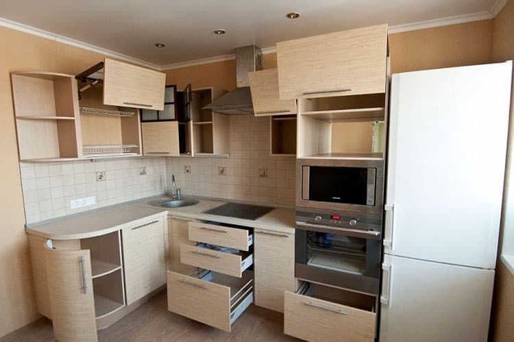 Угловой шкаф на кухню: 71 фото нижних, верхних, навесных | taimyr-expo.ru