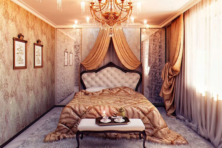 Спальня в историческом стиле